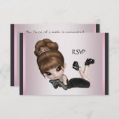 おもしろいお気に入りのディバRSVP 出欠カード (正面/裏面)