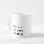 おもしろいお気に入りのトレンディーの姪のギフト コーヒーマグカップ (正面左)