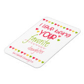 おもしろいお気に入りの可愛いカラフルタイポグラフィ マグネット (左側)