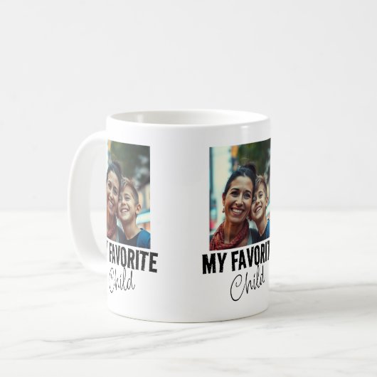 おもしろいお気に入りの母 コーヒーマグカップ (正面左)