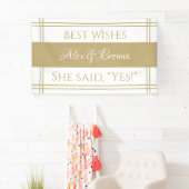 おもしろいお気に入りの!カスタム婚約 横断幕 (インサイチュ)