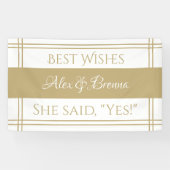 おもしろいお気に入りの!カスタム婚約 横断幕 (横)