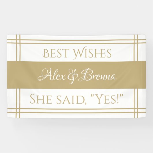 おもしろいお気に入りの!カスタム婚約 横断幕 (横)