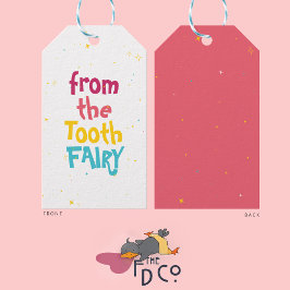 おもしろいお洒落かわいい「歯の妖精から」星空 ギフトタグ