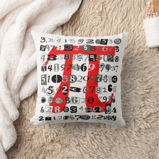 おもしろいお洒落とπの桁数 クッション (ブランケット)