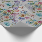 おもしろいお洒落と蝶と花 ラッピングペーパー (角)