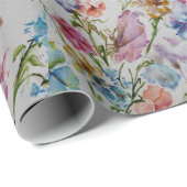 おもしろいお洒落と蝶と花 ラッピングペーパー (ロールコーナー)