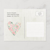 おもしろいお洒落の写真カードの保存 案内ポストカード (裏面)