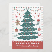 おもしろいお洒落の松の木 シーズンカード (正面/裏面)