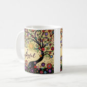 おもしろいお洒落の楽しい感動的喜び コーヒーマグカップ (正面左)