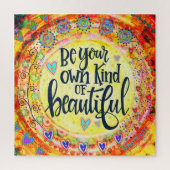 おもしろいお洒落イエローザマイナズビューティフル ジグソーパズル (縦)