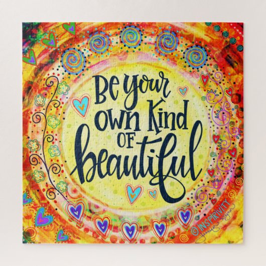 おもしろいお洒落イエローザマイナズビューティフル ジグソーパズル (縦)