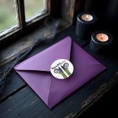 おもしろいお洒落イックウィッチハッピーハローウィン ラウンドシール