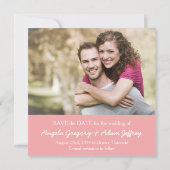 おもしろいお洒落インフォグラフィック写真Save the Date セーブザデート (裏面)