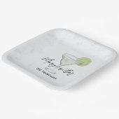 おもしろいお洒落カラーマルガリタカクテルドリンク ペーパープレート (傾斜あり)