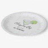 おもしろいお洒落カラーマルガリタカクテルドリンク ペーパープレート (アングル)