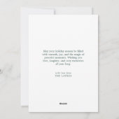 おもしろいお洒落クリスマス シーズンカード (裏面)