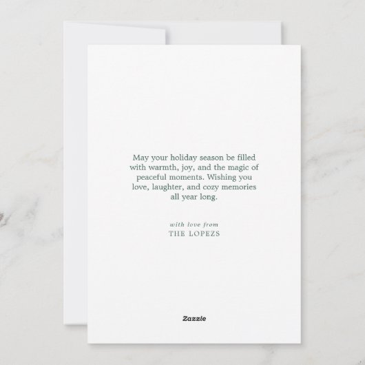 おもしろいお洒落クリスマス シーズンカード (裏面)