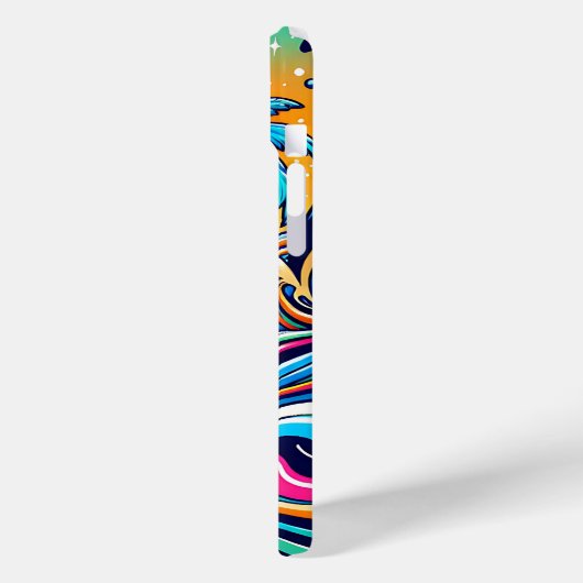 おもしろいお洒落サイケデリック帆船 Case-Mate iPhoneケース (裏面 / 左)