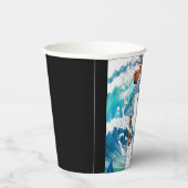 おもしろいお洒落シンプルシャーク誕生日 紙コップ (右)