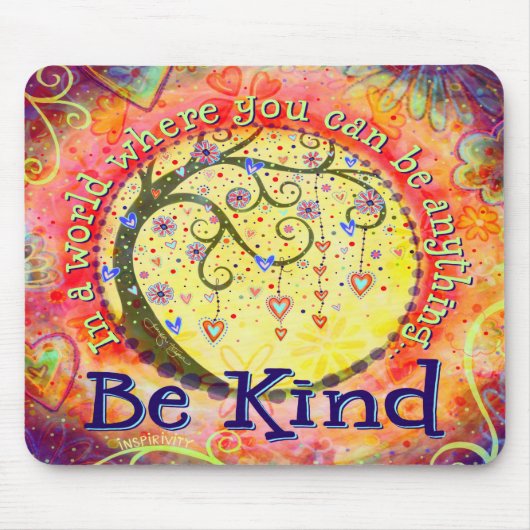 おもしろいお洒落ビーやさしい引用文 マウスパッド (正面)