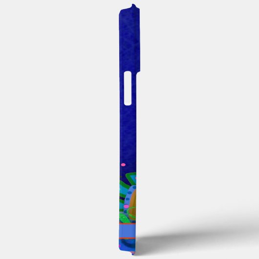 おもしろいお洒落ブルーハートフローラインスピリシティアート Case-Mate iPhoneケース (裏面 / 右)