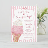 おもしろいお洒落ボウ彼女はスクープされたブライダルシャワー 招待状 (スタンド正面)