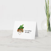 おもしろいお洒落レディのカー考えド カード (正面)