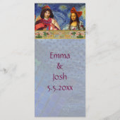 おもしろいお洒落ヴィンテージ結婚式メニュー メニュー (裏面)