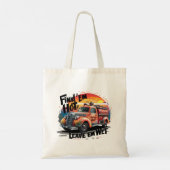 おもしろいお洒落ヴィンテージ トートバッグ (裏面)