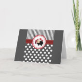 おもしろいお洒落可愛いクリスマスの羊 シーズンカード (裏面)