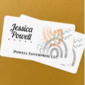 おもしろいお洒落抽象芸術クリーンクミニマルル 名刺