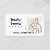 おもしろいお洒落抽象芸術クリーンクミニマルル 名刺 (正面)