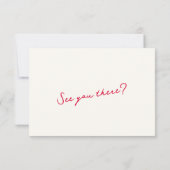 おもしろいお洒落波明縁どるいとスクリプ結婚ト 出欠カード (裏面)