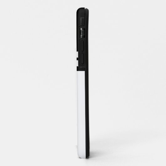 おもしろいお洒落白黒カラーブロックレースストライプ Case-Mate iPhoneケース (裏面/左)