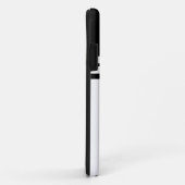 おもしろいお洒落白黒カラーブロックレースストライプ Case-Mate iPhoneケース (裏面/右)