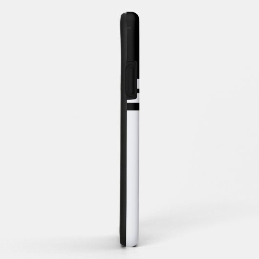 おもしろいお洒落白黒カラーブロックレースストライプ Case-Mate iPhoneケース (裏面/右)