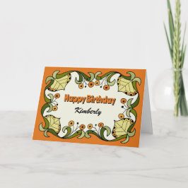 おもしろいお洒落秋の花火力CC0261誕生日 カード