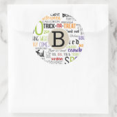 おもしろいお洒落素朴ハロウィーンクラフトパーティーの好意 ラウンドシール (バッグ)