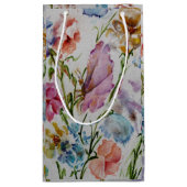 おもしろいお洒落蝶と花 スモールペーパーバッグ (裏面)