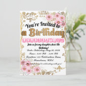 おもしろいお洒落誕生日招待状子供へ 招待状 (スタンド正面)