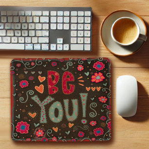 おもしろいお洒落Be You Inspirityマウスパッド マウスパッド