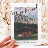 おもしろいお知らせの移動 案内ポストカード