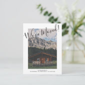 おもしろいお知らせの移動 案内ポストカード (スタンド正面)