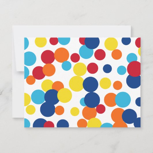 おもしろいお祝いバースデーパーティ招待状 招待状 (正面)