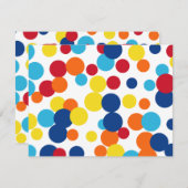 おもしろいお祝いバースデーパーティ招待状 招待状 (正面/裏面)