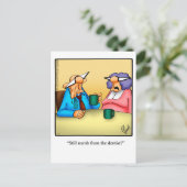 おもしろいお考え前のポストカード ポストカード (スタンド正面)