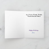 おもしろいお誕生日ケーキ誕生日カード カード (内部)