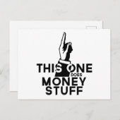 おもしろいお金 – ヴィンテージこのOne Does Money ポストカード (正面/裏面)