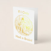 おもしろいかかし名前をカスタムするハッピーハローウィン 箔カード (正面)